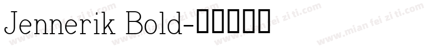 Jennerik Bold字体转换